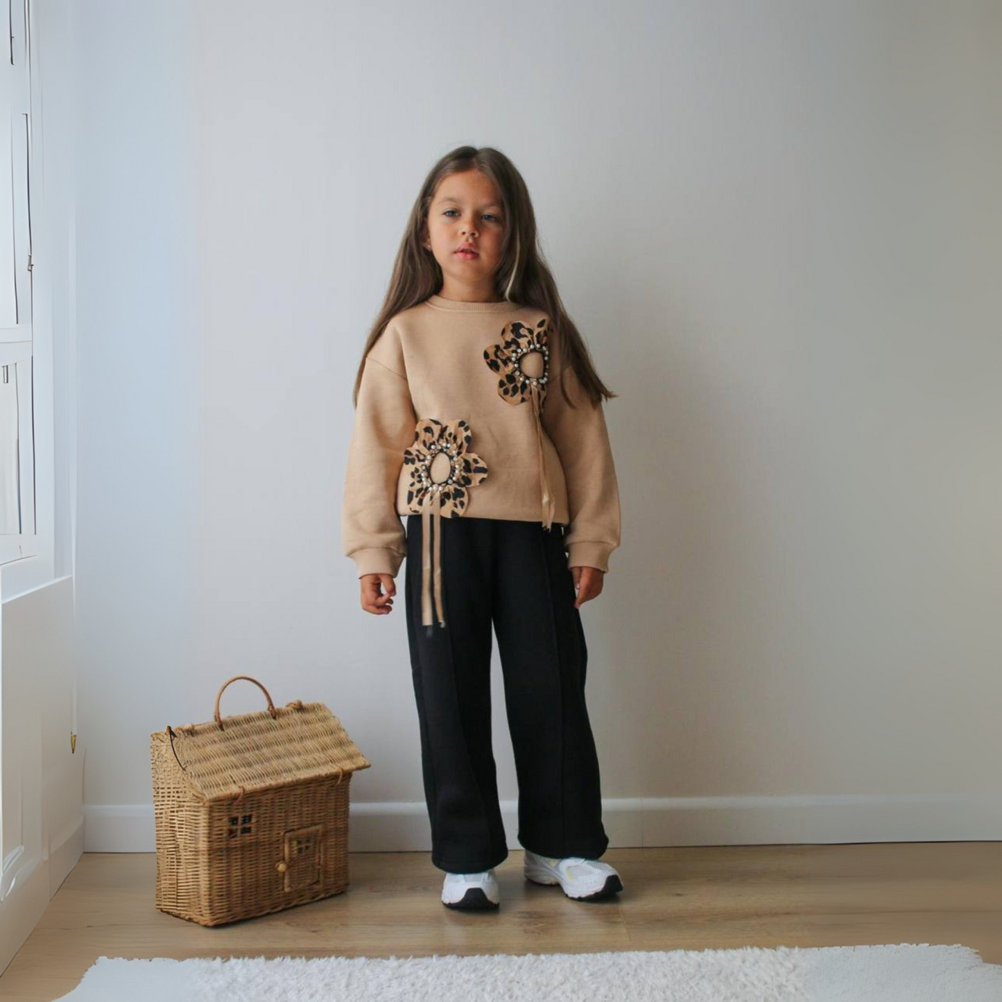 Ensemble décontracté léopard pour filles