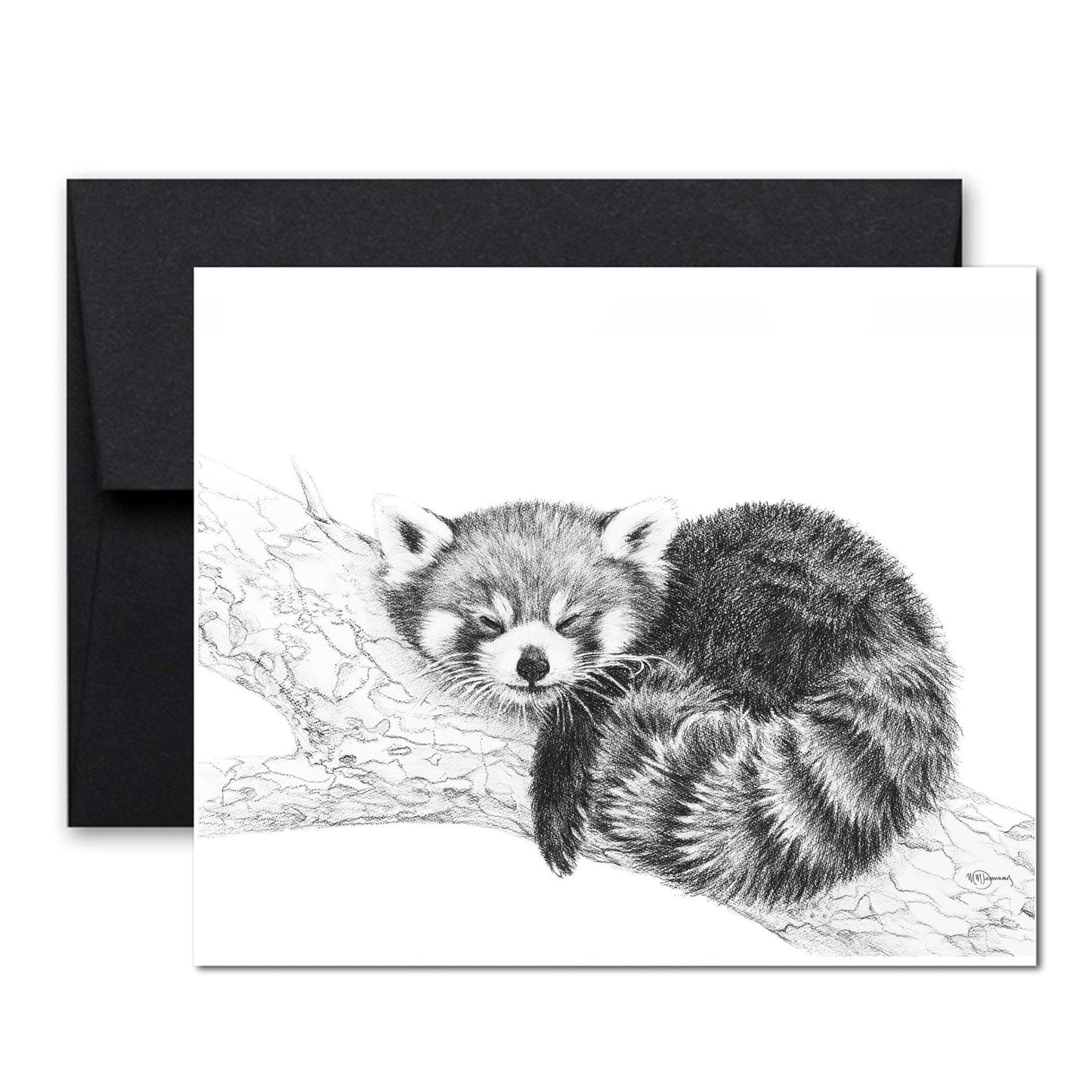 Carte de souhaits Panda roux - en collaboration avec La Fondation du Zoo de Granby