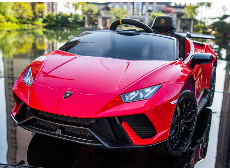Voiture électrique Lamborghini Huracan DELUXE 12V 2026 pour enfants avec télécommande