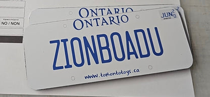 Plaque d'immatriculation personnalisée pour voiture d'enfant