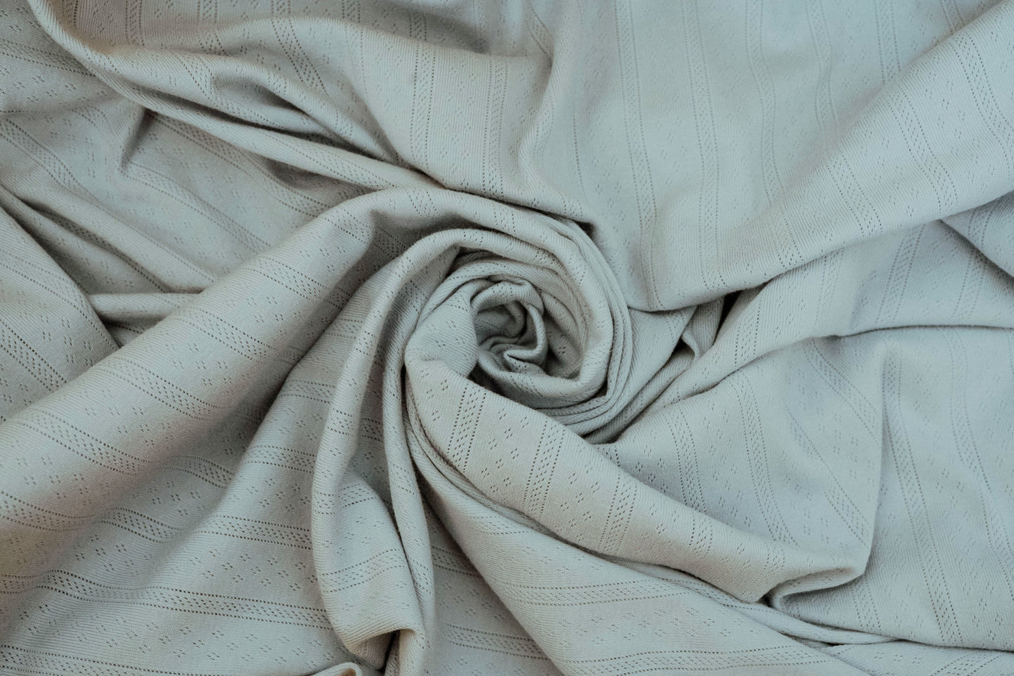 Lange en pointelle - Bleu pastel