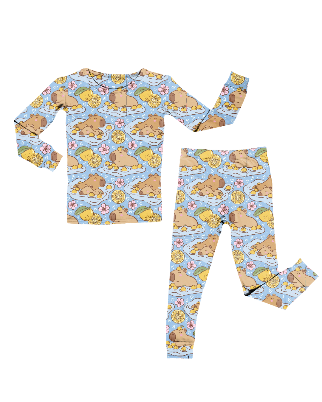 Pyjama capybara/citrons 2 à 10 ans