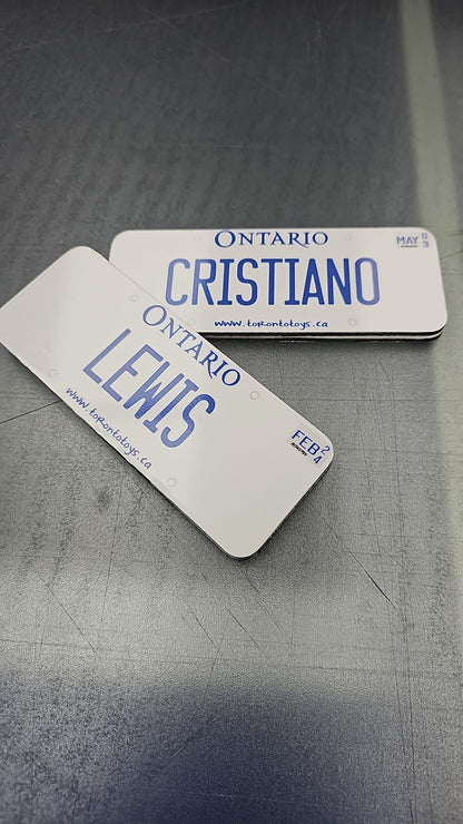 Plaque d'immatriculation personnalisée pour voiture d'enfant