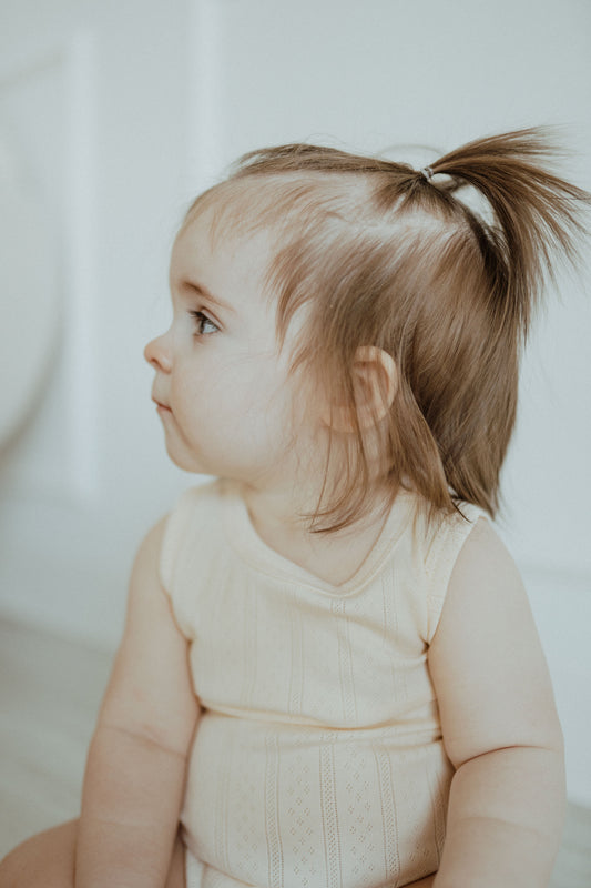 Pointelle Romper - Buttercream Yellow