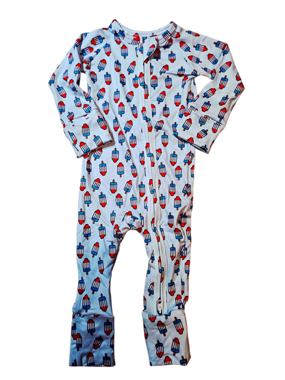 Pyjama à zip - fusée (0-3 mois)