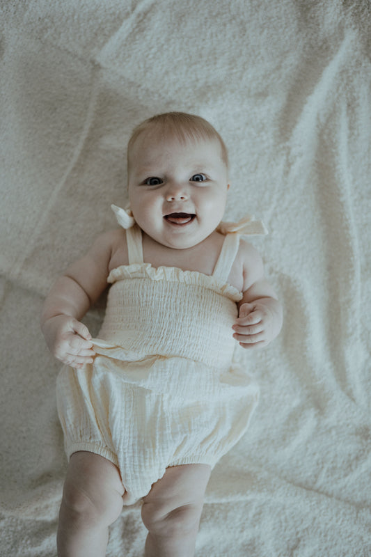 Muslin Romper - Buttercream