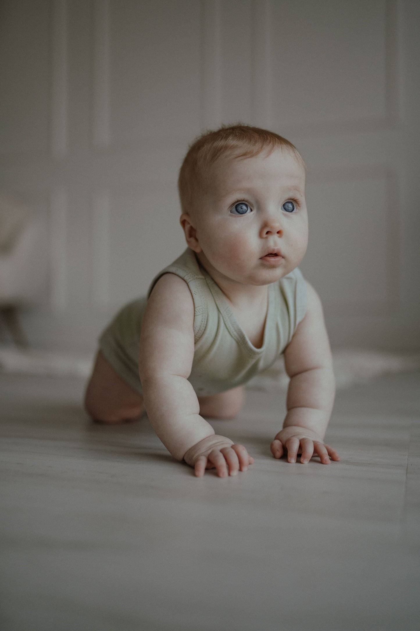 Pointelle Romper - Light Sage