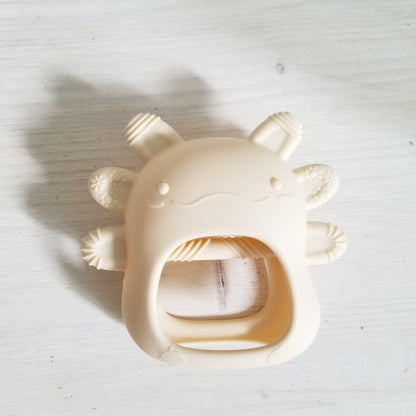 Teething Mitt - Little Monsters - Axolotl