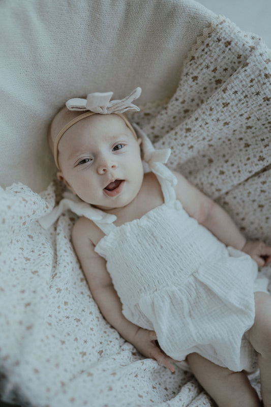 Muslin Romper - White