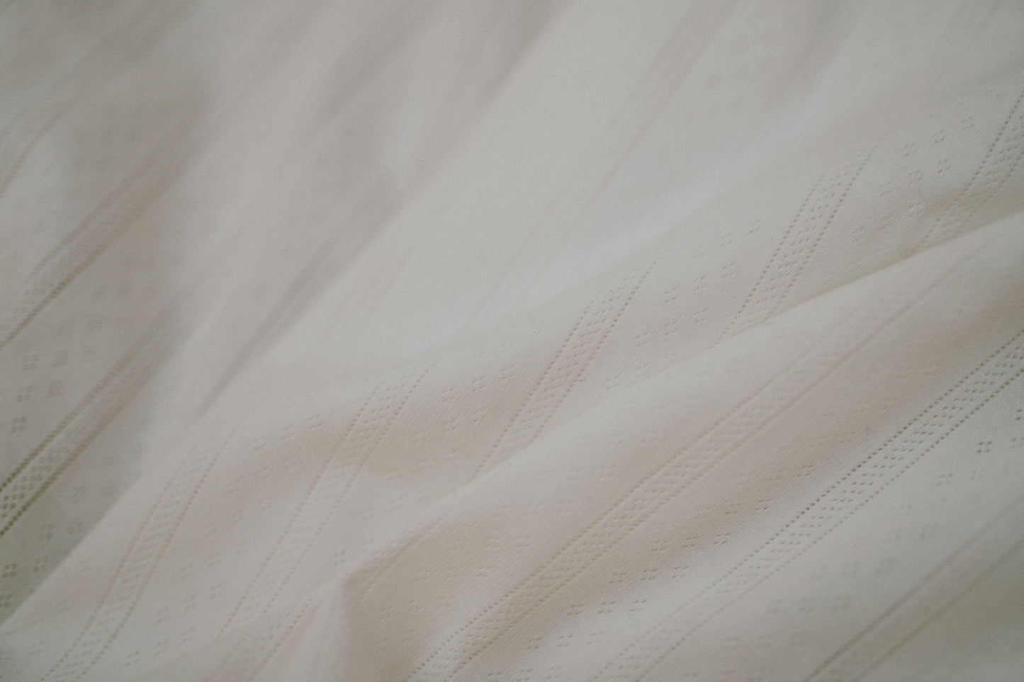 Pointelle Swaddle Blanket - Simply White