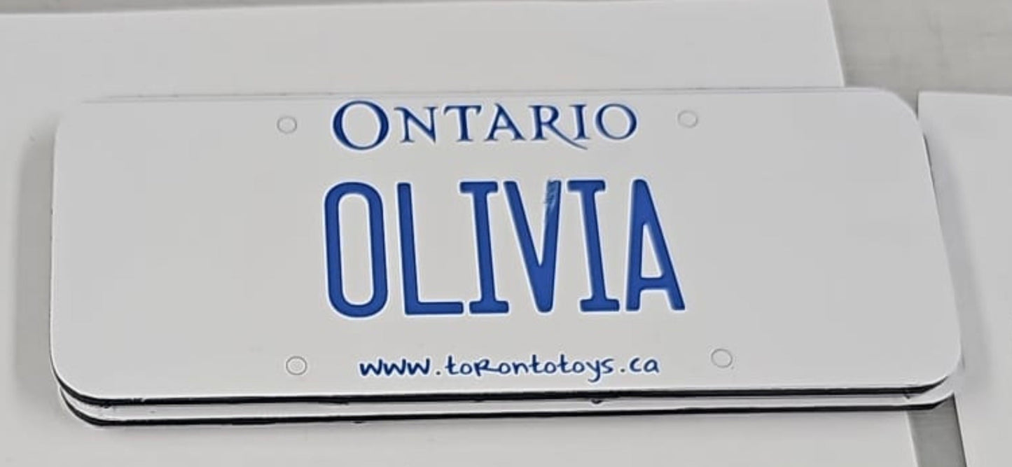 Plaque d'immatriculation personnalisée pour voiture d'enfant
