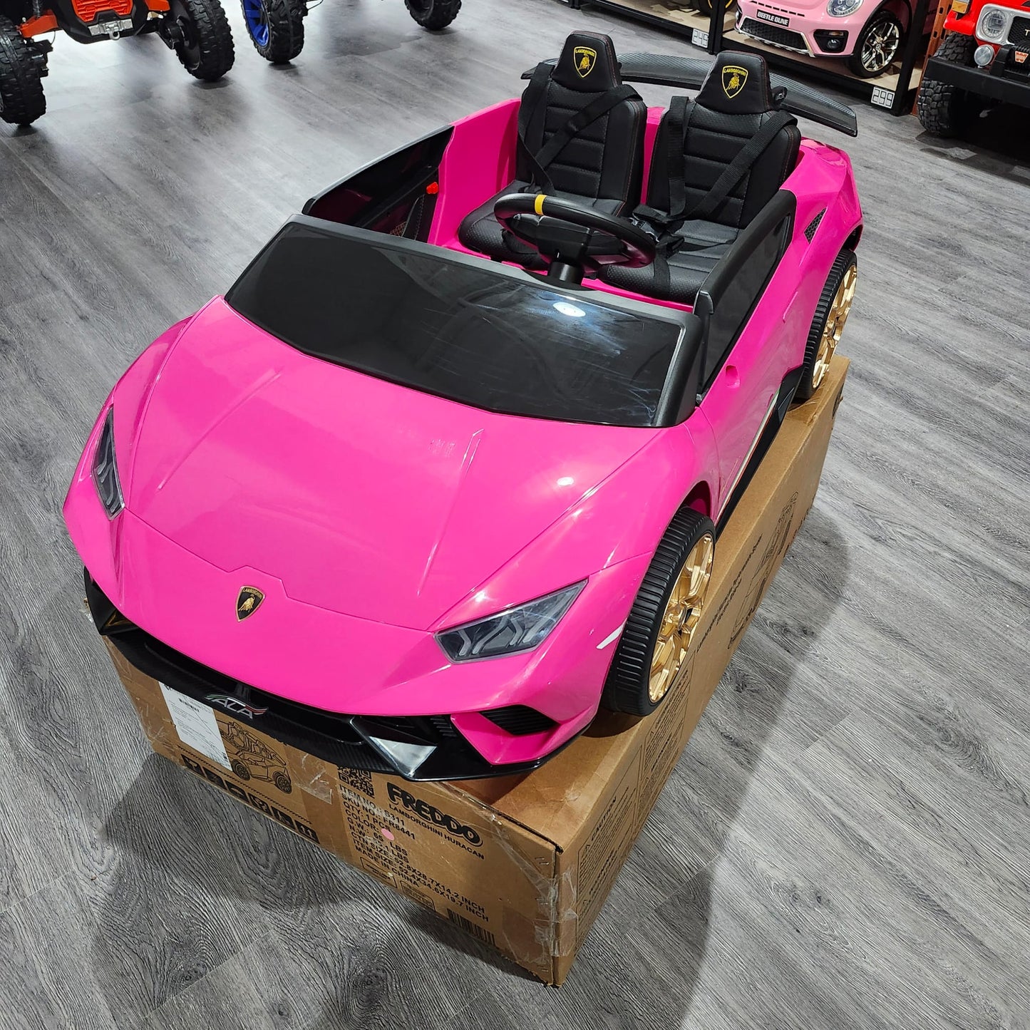 Voiture électrique pour enfants de luxe 2 places Lamborghini Huracan 24V 2026 avec télécommande