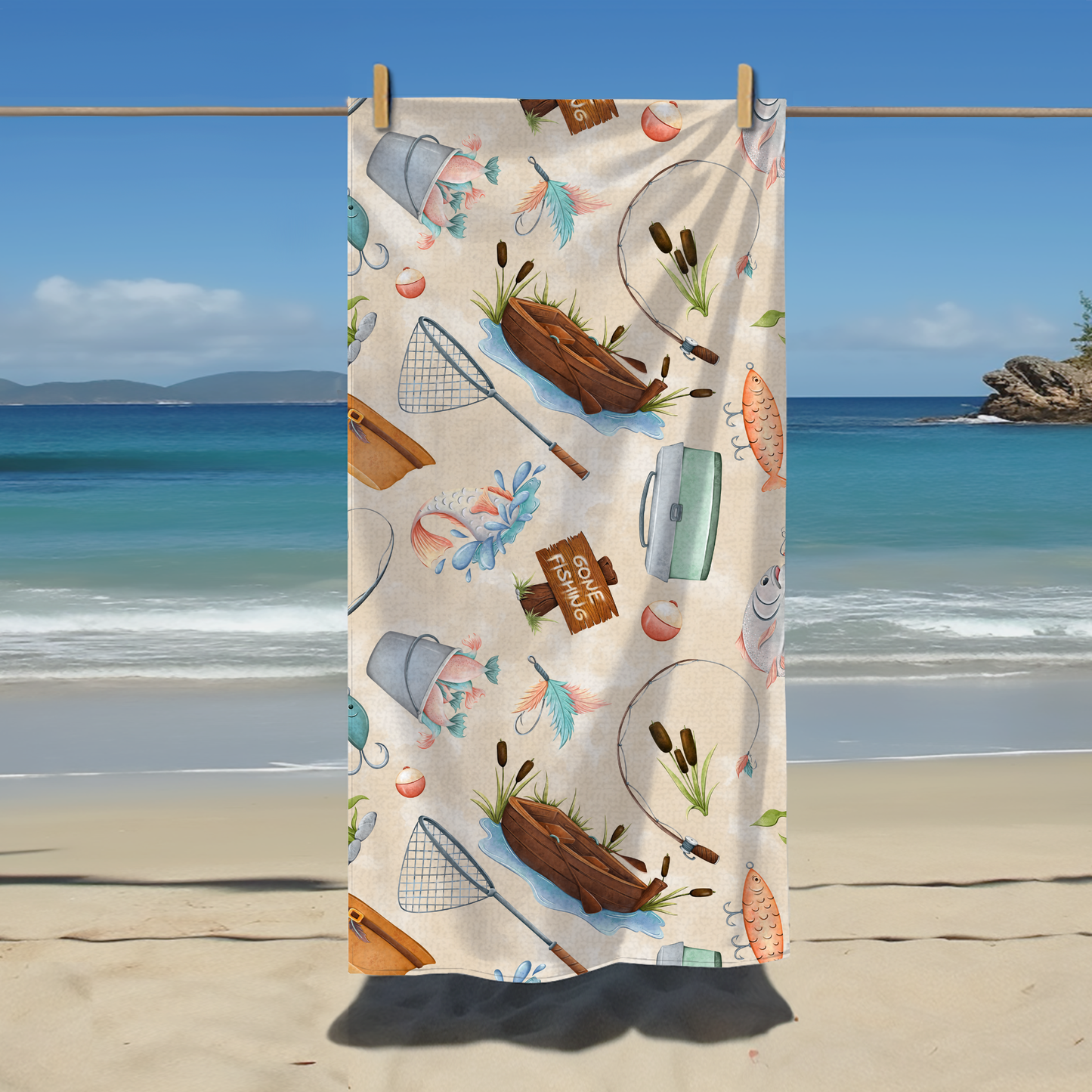 Towel peach