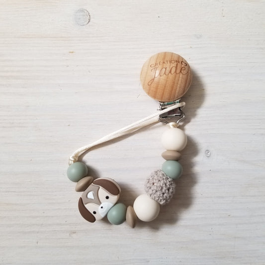 Attache-suce en bois - Chien