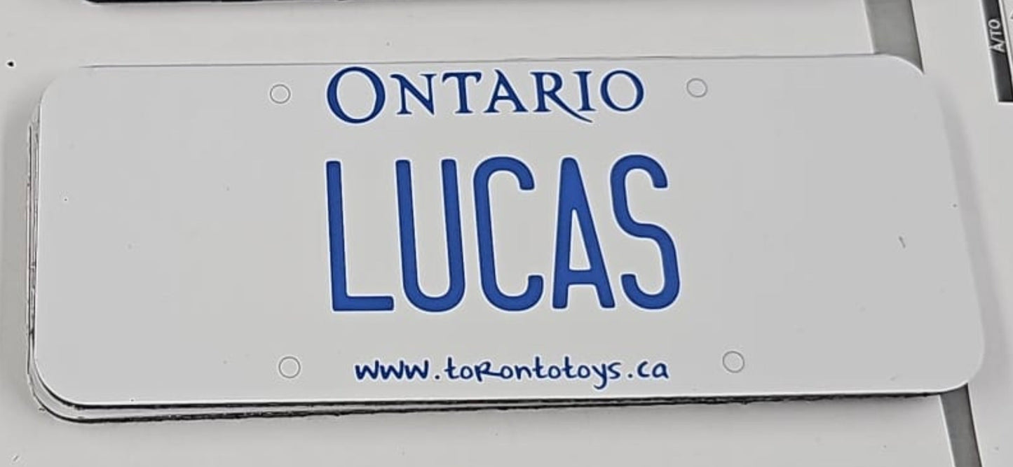 Plaque d'immatriculation personnalisée pour voiture d'enfant