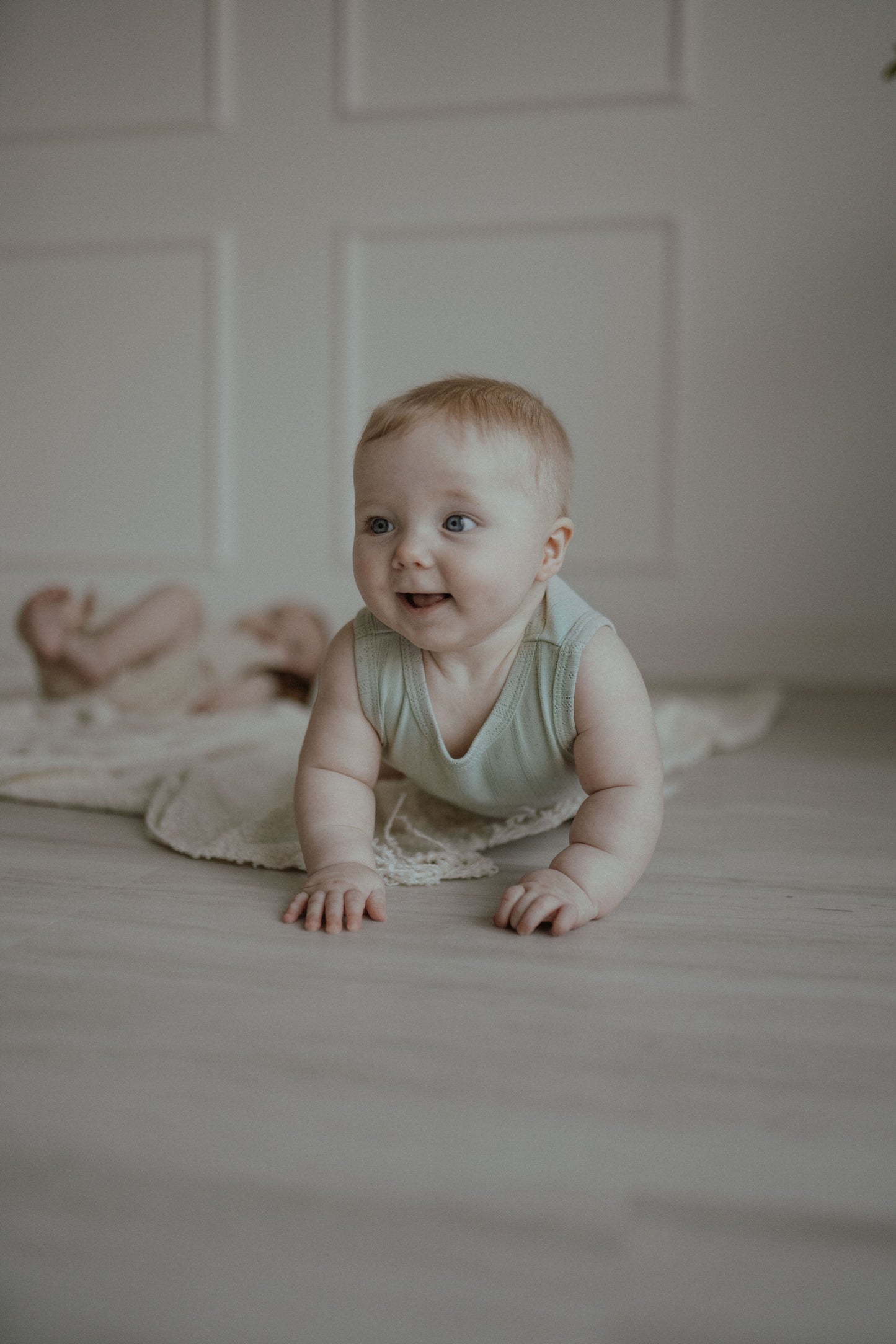 Pointelle Romper - Light Sage