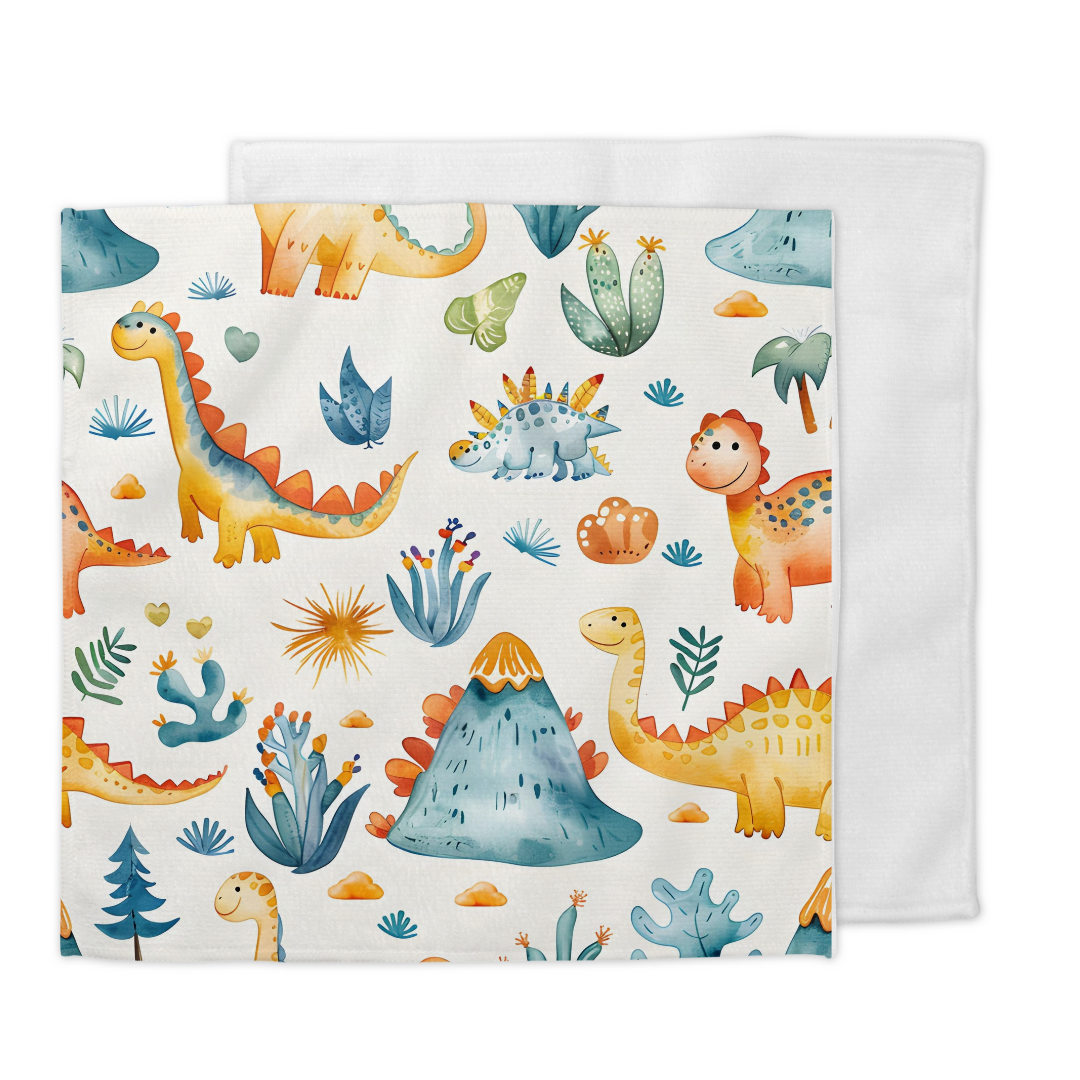 Washcloth dinosaur