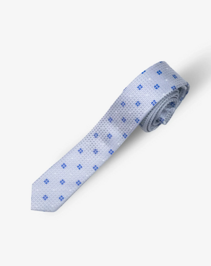 Appaman Silver Blue Squares Tie