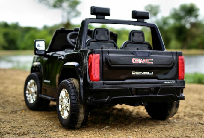 Voiture électrique GMC Sierra 24V améliorée 2026 pour enfants, 2 places, avec télécommande