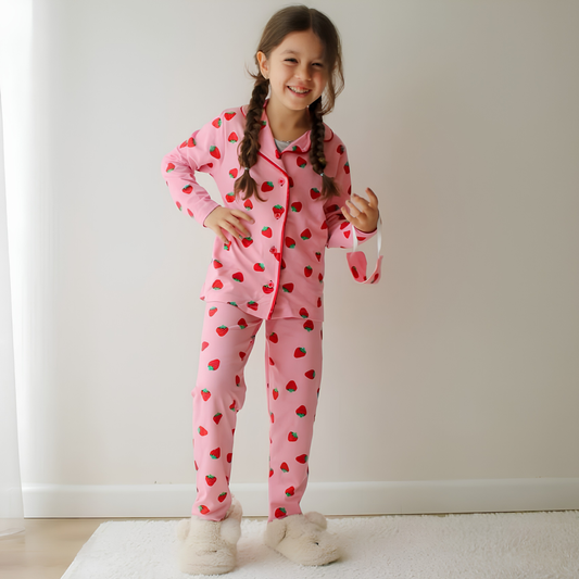 Ensemble de pyjama « Rêve de fraise »