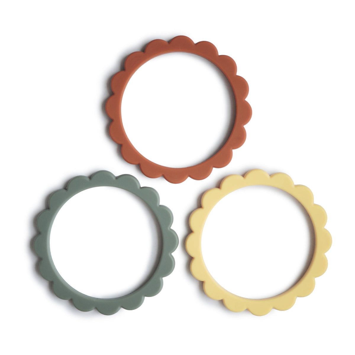 Flower Teether Bracelet - 3 Pack