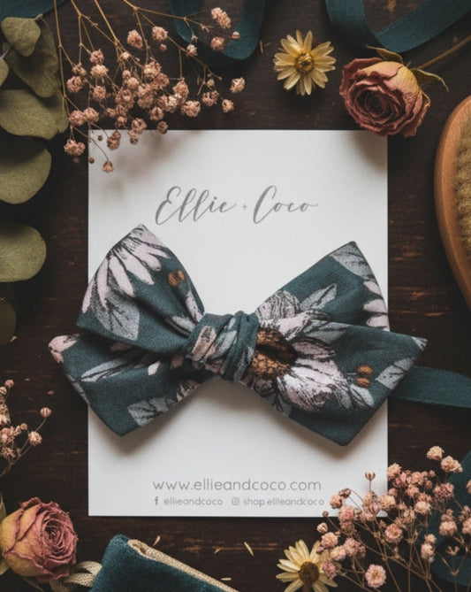 Celeste Floral Oversize Bow