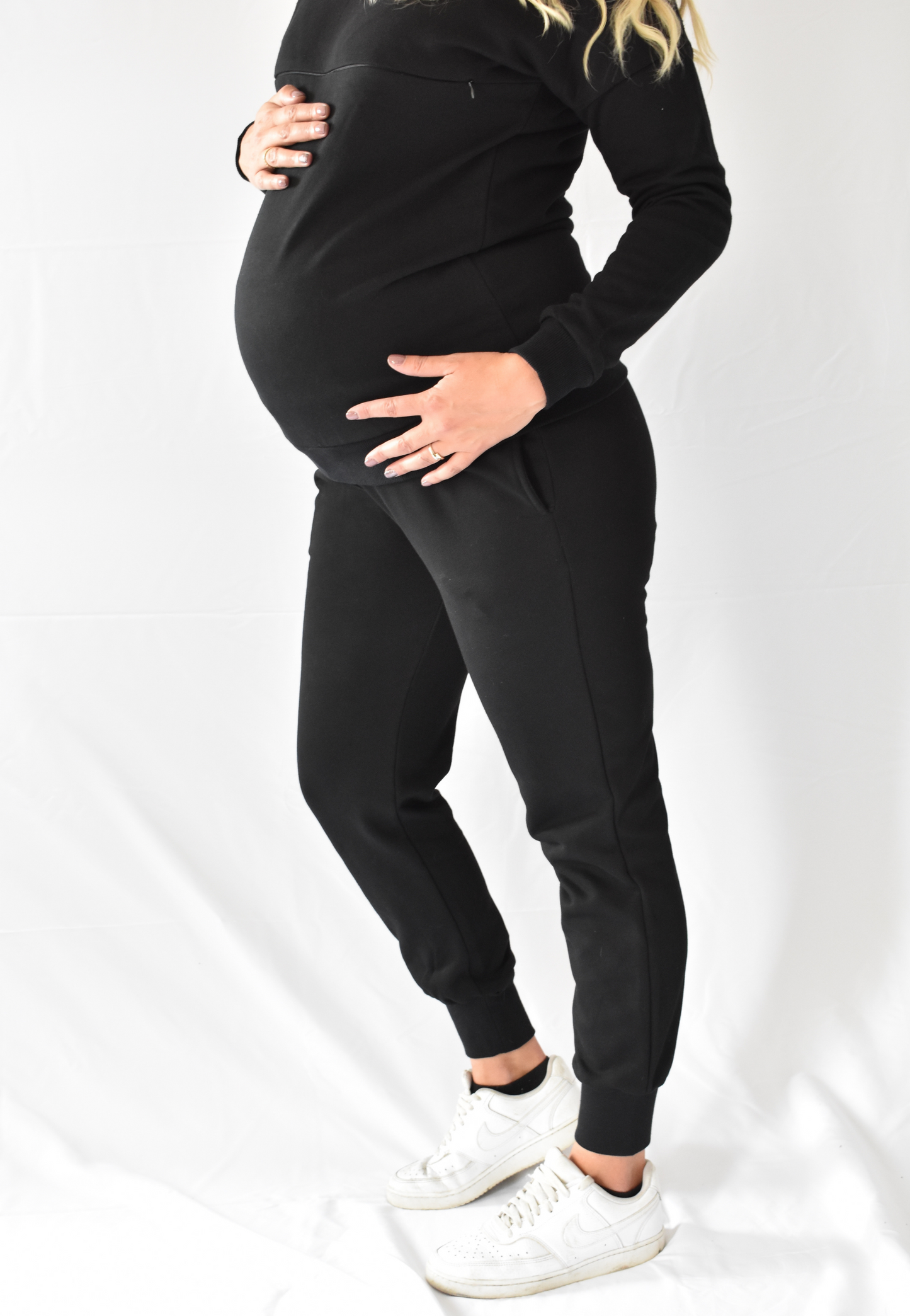 Ella Bella Cotton-Blend Maternity Joggers