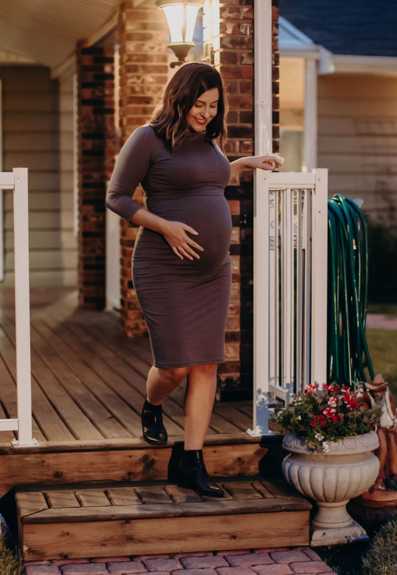 Taryn 3/4-Sleeve Maternity and Nursing Dress