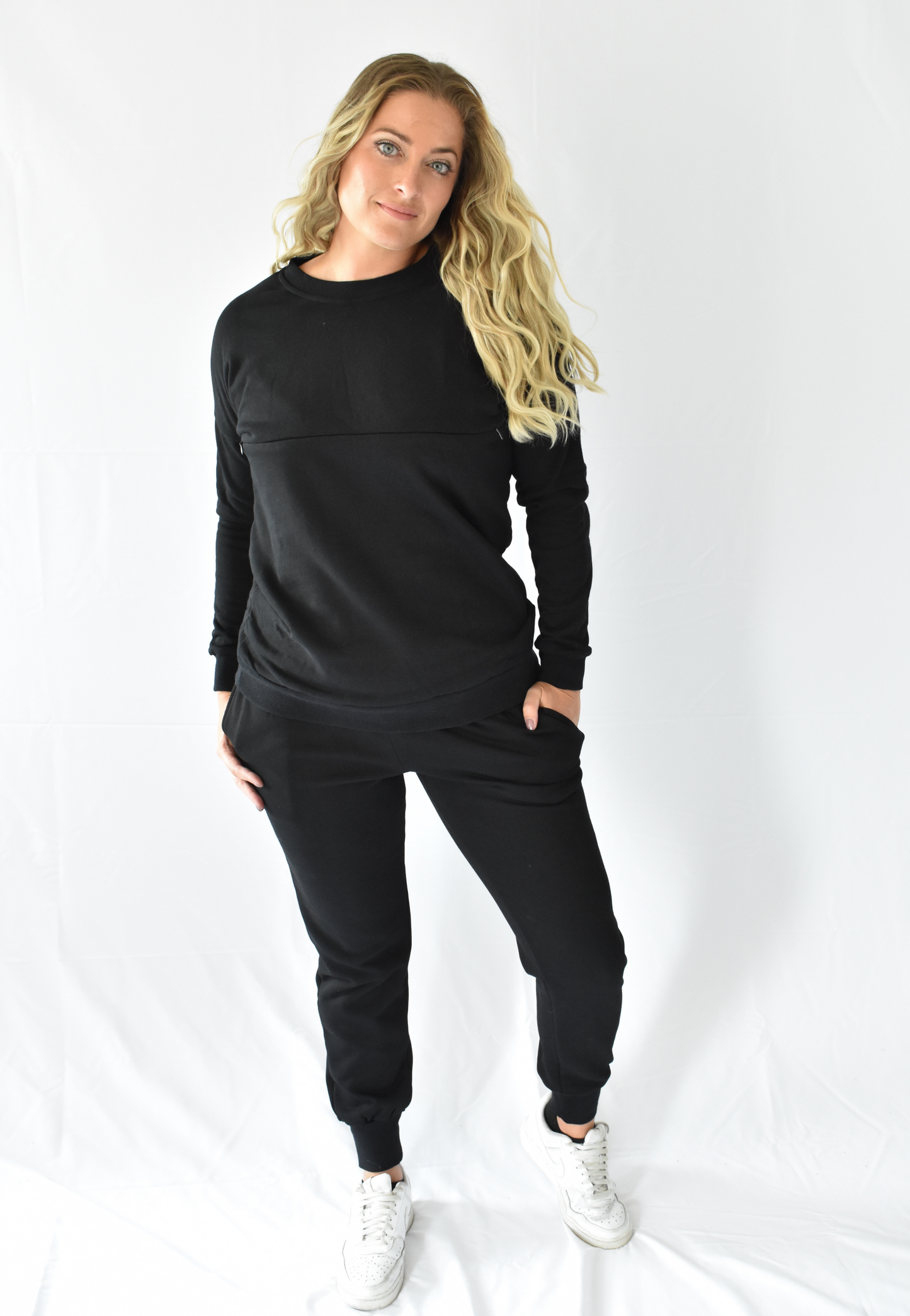 Ella Bella Cotton-Blend Maternity Joggers