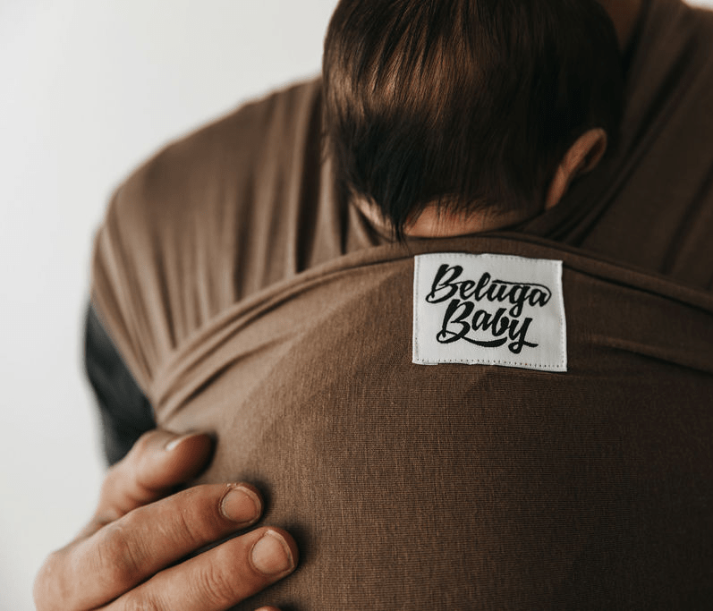 Écharpe de portage Beluga Wrap – Fable, brun Americano