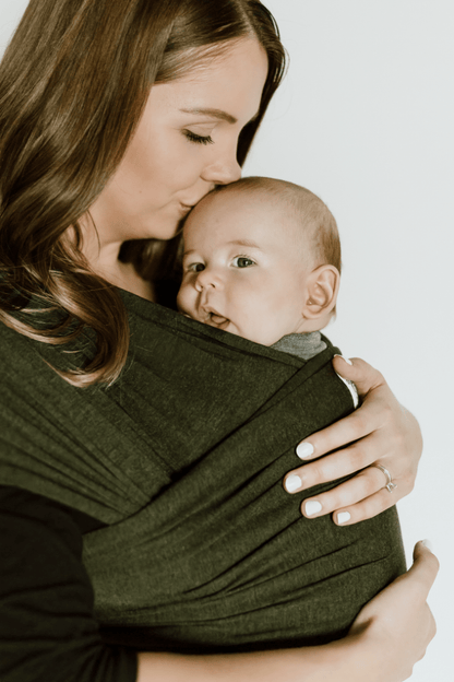 Écharpe de portage Beluga Wrap – The Jessica, vert chiné