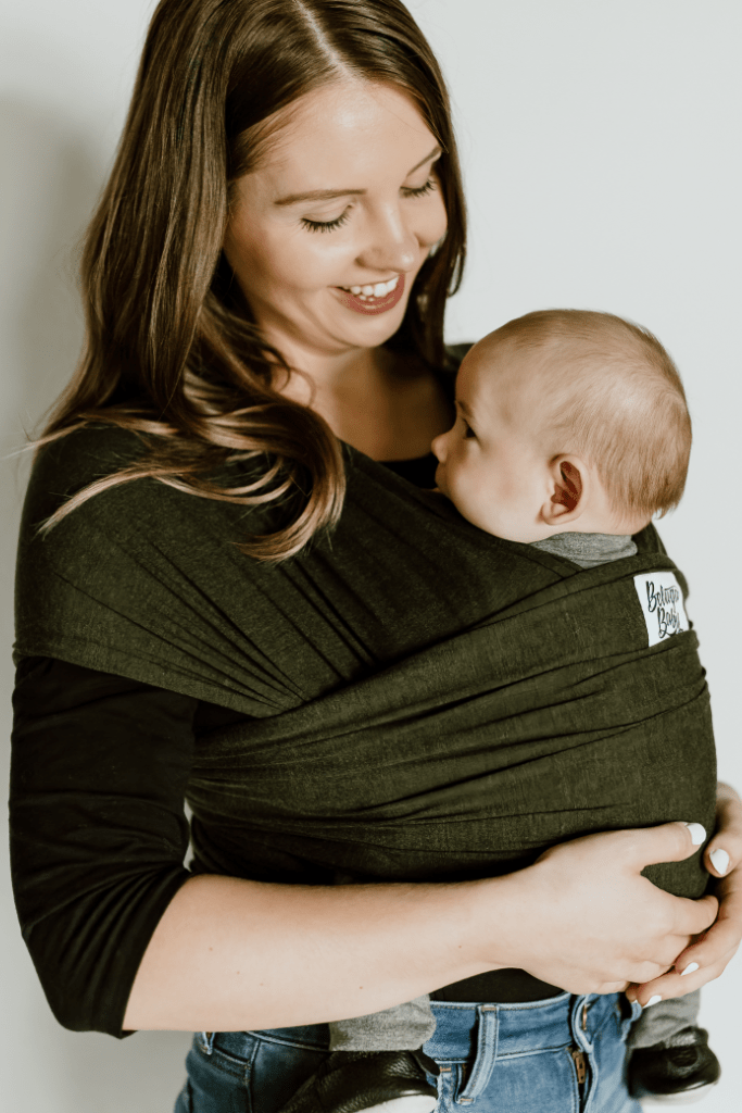Écharpe de portage Beluga Wrap – The Jessica, vert chiné