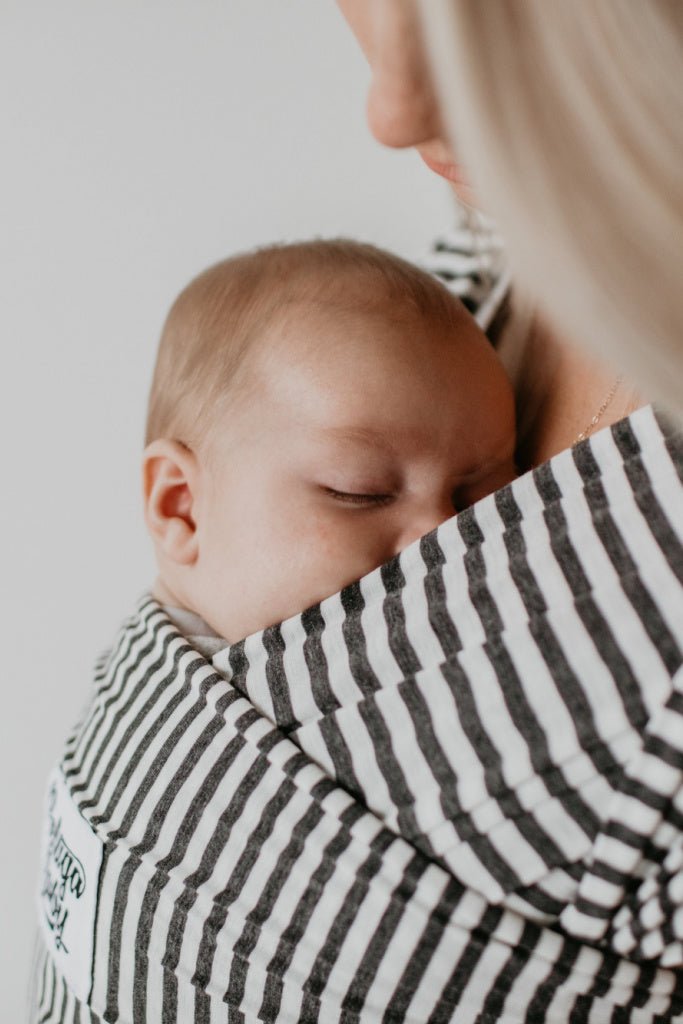 Beluga Wrap Baby Carrier – Lori, Charcoal Stripe