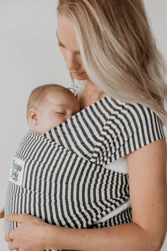 Beluga Wrap Baby Carrier – Lori, Charcoal Stripe