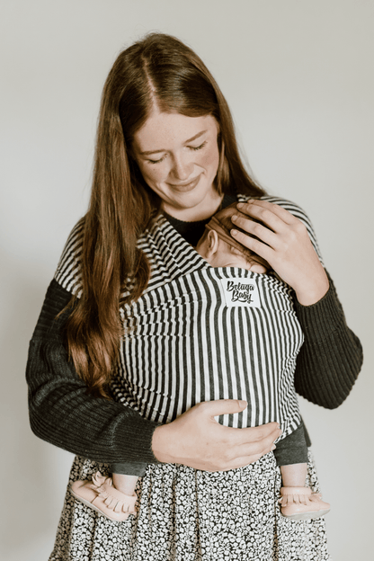 Beluga Wrap Baby Carrier – Lori, Charcoal Stripe