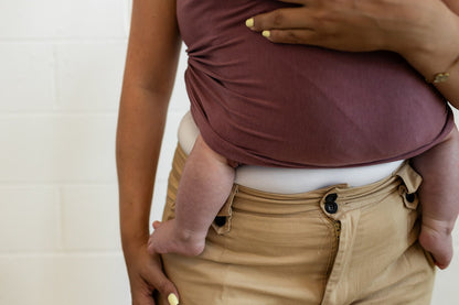 Écharpe de portage Beluga Wrap – Mulberry, mauve cendré