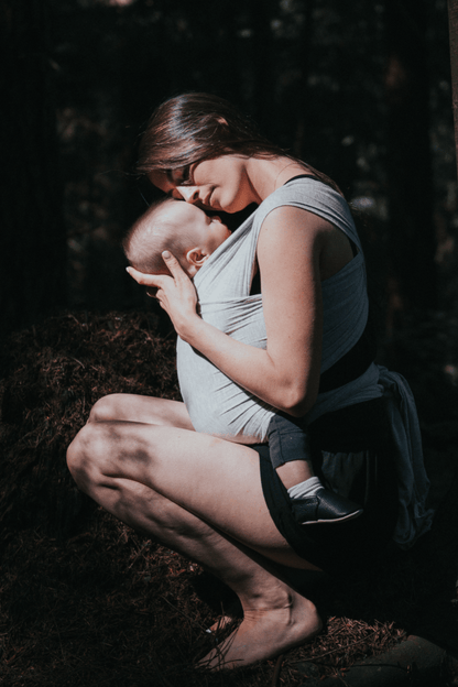 Beluga Wrap Baby Carrier – Rachel, Light Grey Heather