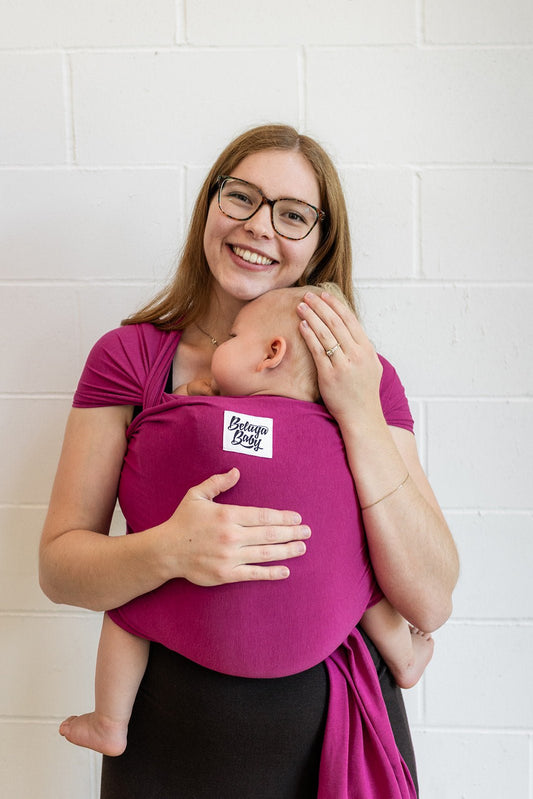 Beluga Wrap Baby Carrier – The Raspberry Glow, Magenta
