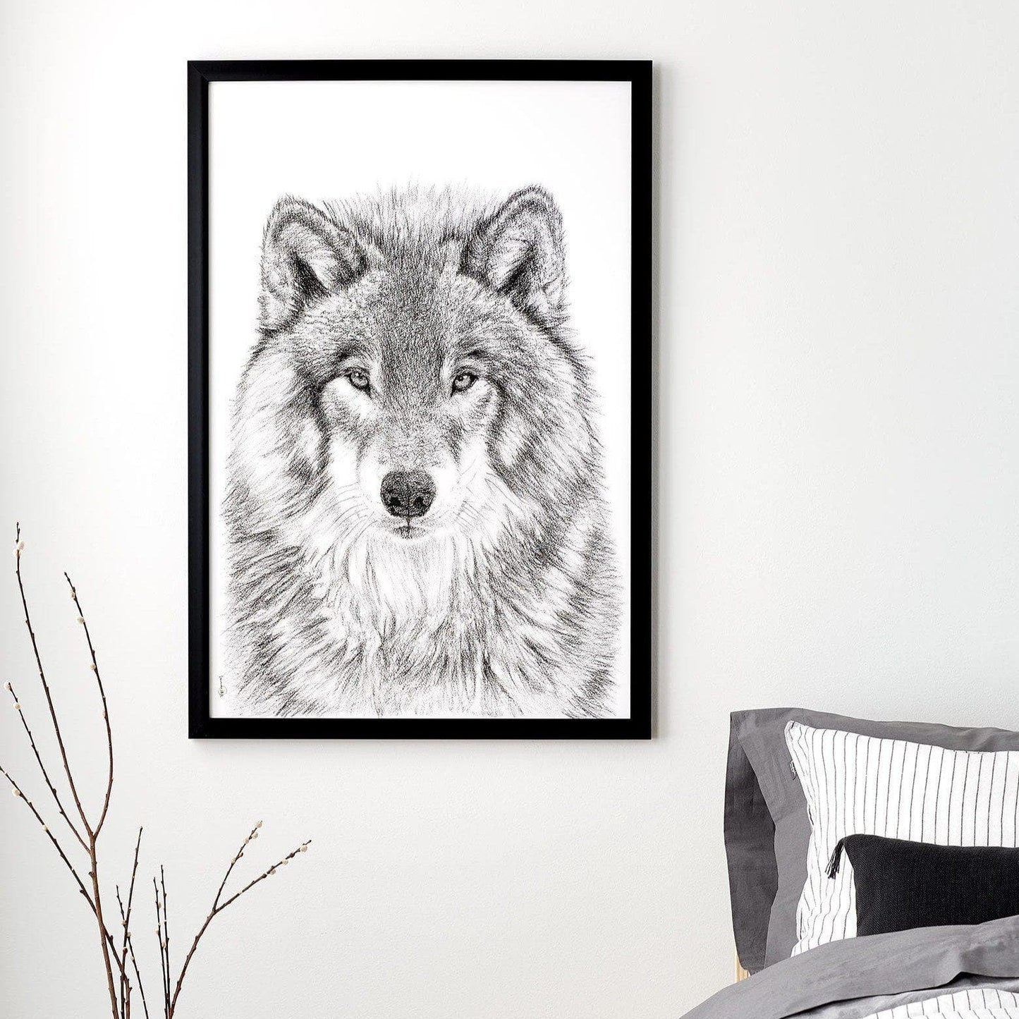 Le Portrait du Loup - Art Mural Animalier des Bois
