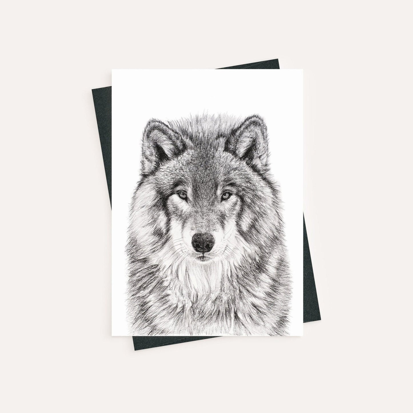 La carte de vœux Loup