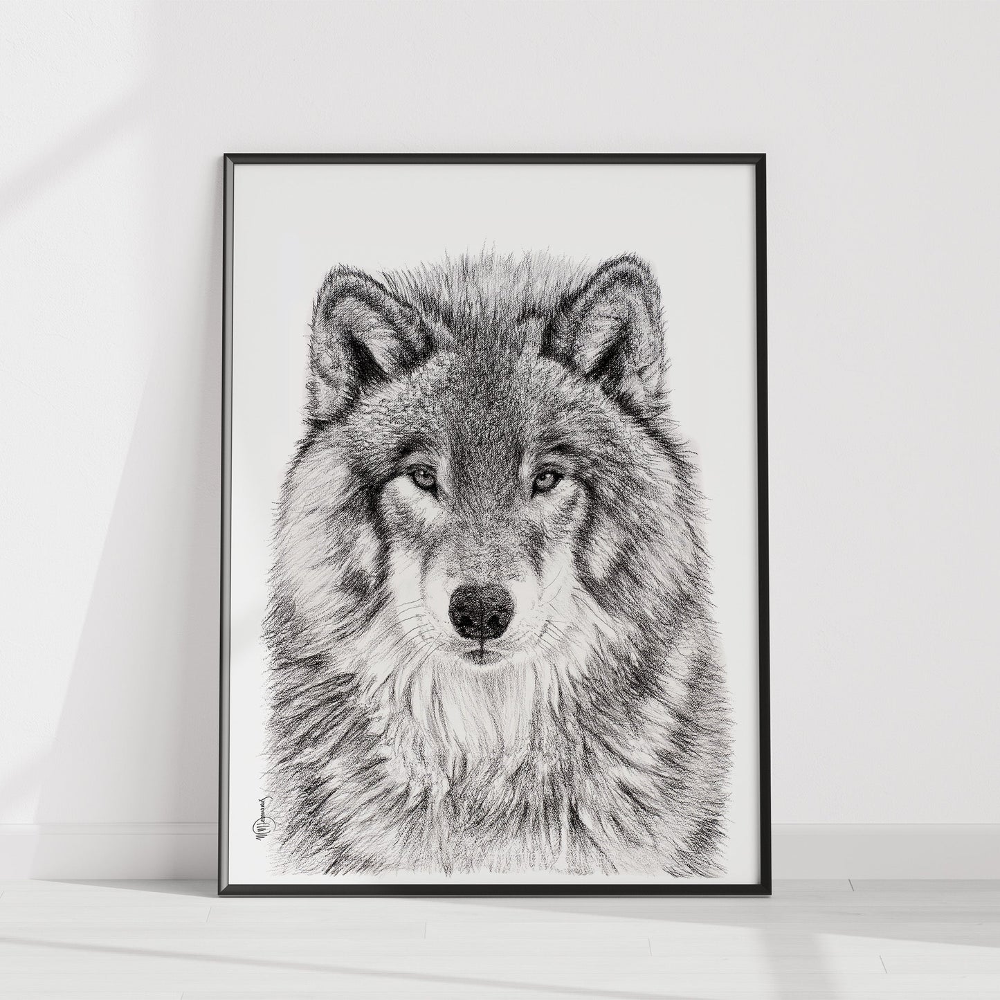 Le Portrait du Loup - Art Mural Animalier des Bois