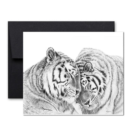 Tigers Greeting Card - collaboration with  La Fondation du Zoo de Granby