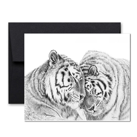 Carte de souhaits Tigres - en collaboration avec La Fondation du Zoo de Granby