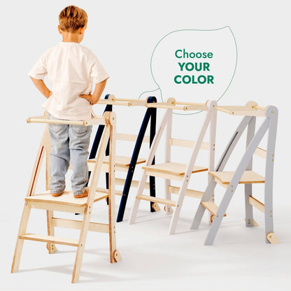 Tour d'apprentissage Helper : un tabouret pliant multifonctionnel pour enfants