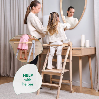 Tour d'apprentissage Helper : un tabouret pliant multifonctionnel pour enfants