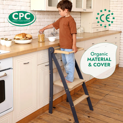 Tour d'apprentissage Helper : un tabouret pliant multifonctionnel pour enfants