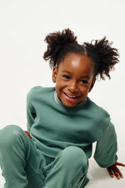 Grow with me Sweater Waffle | Green