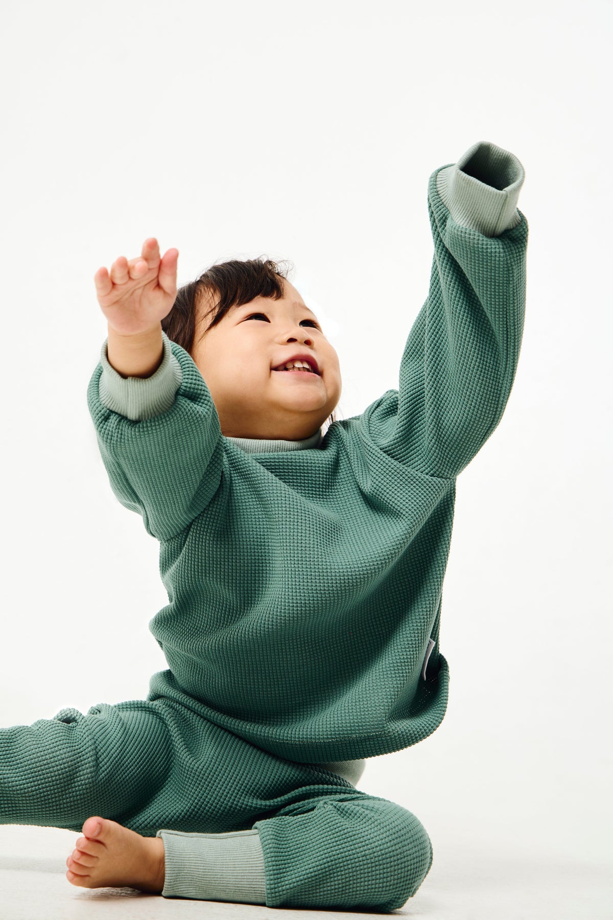 Grow with me Sweater Waffle | Green