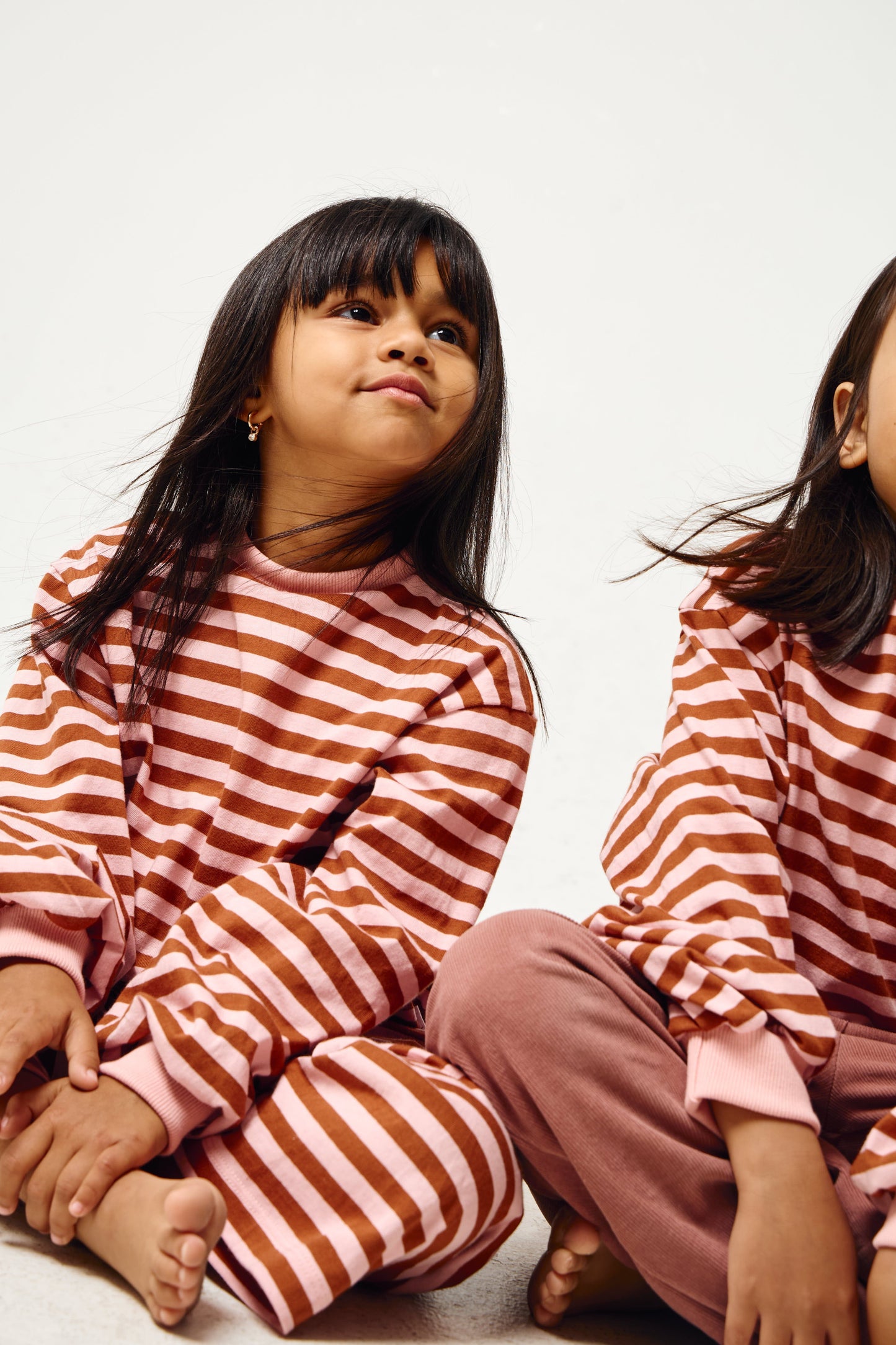 Grow With Me Shirt | Rust & Pink Stripes