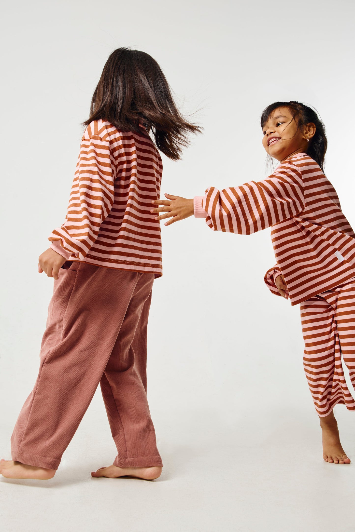 Grow With Me Shirt | Rust & Pink Stripes